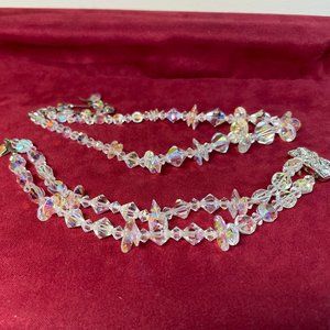 Opalescent Crystal-Cut Beaded Necklace & Bracelet - Non Stop Color!